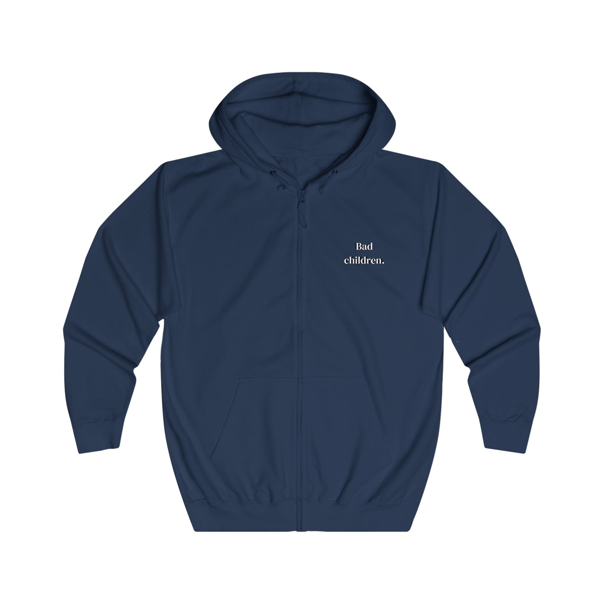 SWEAT Zip DU PORT NAVY - BAD CHILDREN