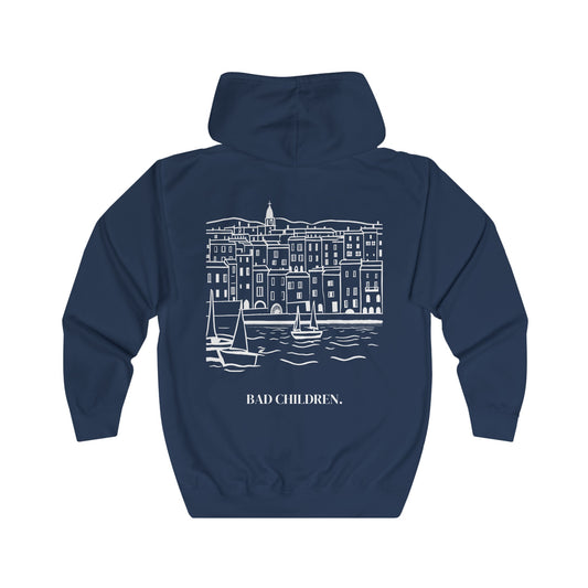 SWEAT Zip DU PORT NAVY - BAD CHILDREN