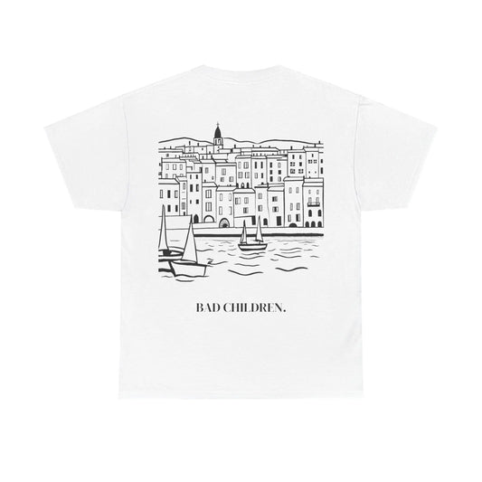 T-shirt Saint-Tropez plage privée - Confortable et élégant pour vos journées ensoleillées